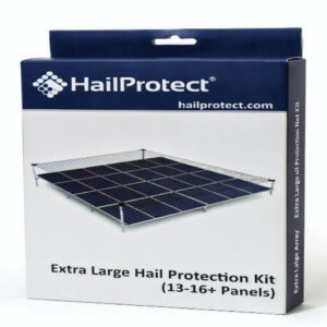 Extra Large Hail Protection Kit for 13-16+ solar panels with steel support arms and hail net