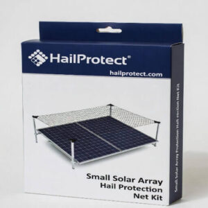 Small Hail Protection Kit for 1-4 solar panels with steel support arms and hail net